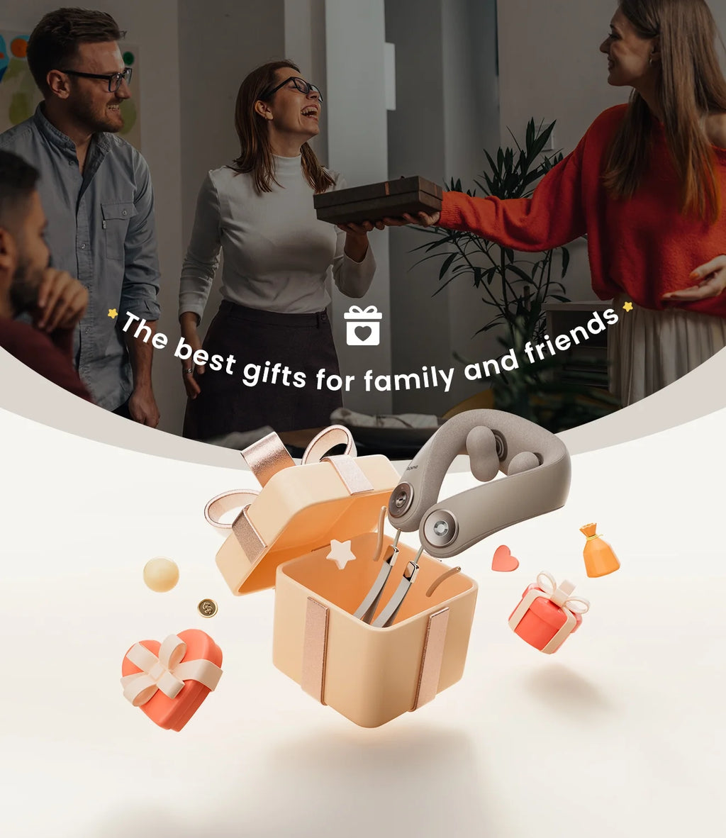 Shiatsu Neck and Shoulder Massager with 2 Levels Heat, Cordless Deep Tissue Massage with Music Playable Bluetooth